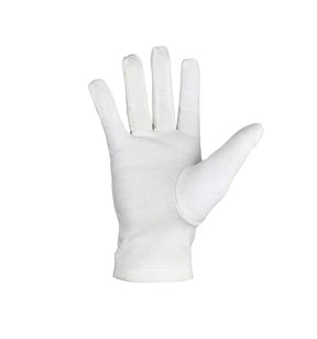 Master Mason Blue Lodge Gloves - White Cotton Machine Embroidery - Bricks Masons