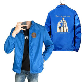 Master Mason Blue Lodge Jacket - MAKING GOOD MAN GREAT Square & Compass (Multiple Colors) - Bricks Masons
