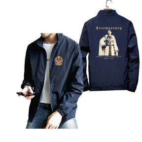 Master Mason Blue Lodge Jacket - MAKING GOOD MAN GREAT Square & Compass (Multiple Colors) - Bricks Masons