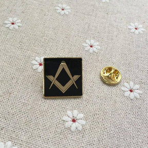 Master Mason Blue Lodge Lapel Pin - Compass and Square G - Bricks Masons