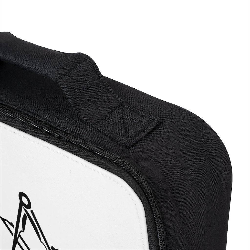 Master Mason Blue Lodge Lunch Bag - Black & White - Bricks Masons