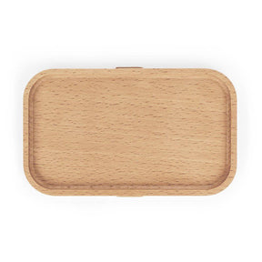 Master Mason Blue Lodge Lunch Box - Wooden Lid with Square & Compass - Bricks Masons