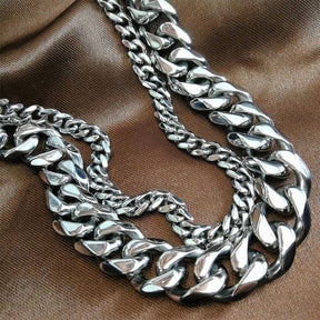 Master Mason Blue Lodge Necklace - Cuban Curb Chain 316L - Bricks Masons