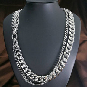 Master Mason Blue Lodge Necklace - Cuban Curb Chain 316L - Bricks Masons