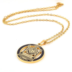 Master Mason Blue Lodge Necklace - Pillars Lodge - Bricks Masons