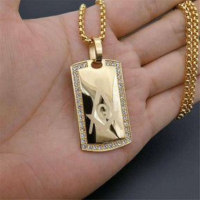 Master Mason Blue Lodge Necklace - Stainless Steel Gold&Silver - Bricks Masons