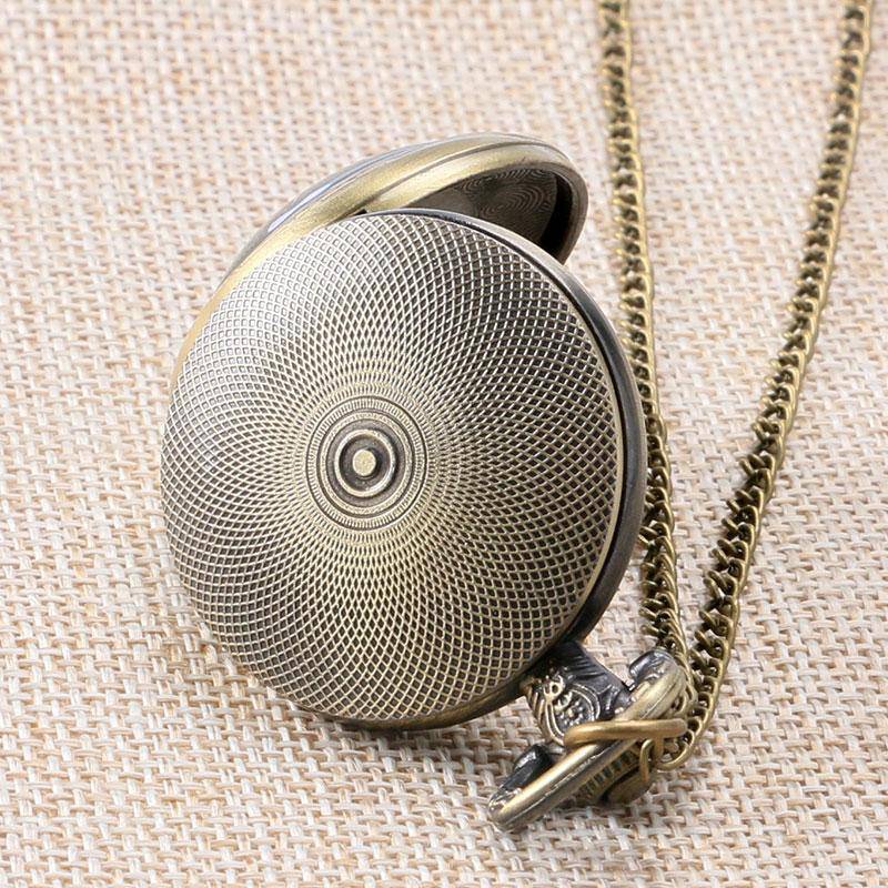 Master Mason Blue Lodge Pocket Watch - Full Hunter Vintage Design - Bricks Masons