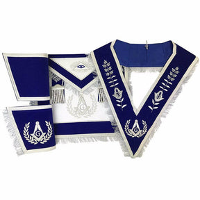 Master Mason Blue Lodge Regalia Set - Hand Embroidery - Bricks Masons