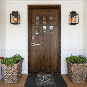 Master Mason Blue Lodge Rug - Non-Slip Traveler Mason Square Compass - Bricks Masons