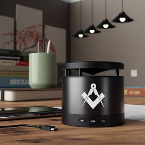 Master Mason Blue Lodge Speaker - Black with Square & Compass - Bricks Masons