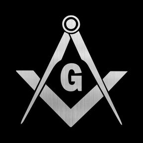 Master Mason Blue Lodge Sticker Decal - Square Compass Car - Bricks Masons