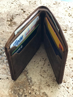 Master Mason Blue Lodge Wallet - Handmade Leather - Bricks Masons