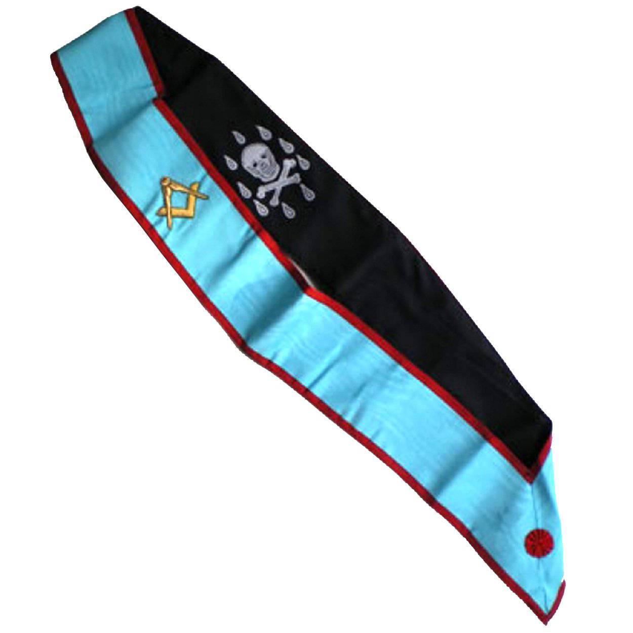 Master Mason Scottish Rite Sash - Blue Moire - Bricks Masons