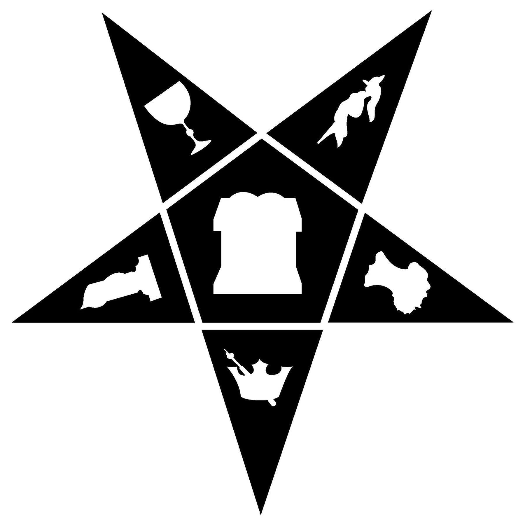 OES Belt - Black Leather - Bricks Masons