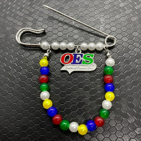 OES Lapel Pin - Handmade Exquisite - Bricks Masons
