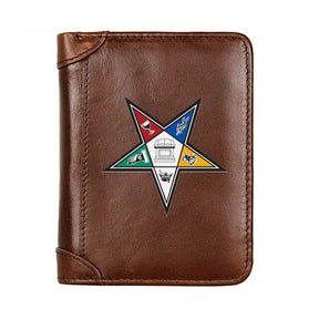 OES Wallet - Genuine Leather & Credit Card Holder Black/Brown/Coffee - Bricks Masons