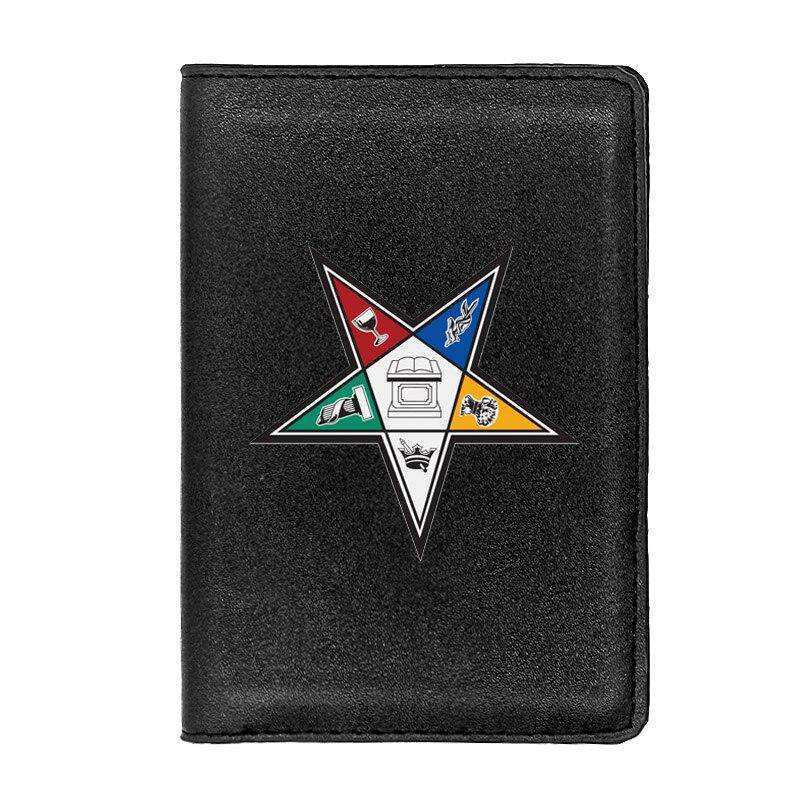 OES Wallet - With Passport & Credit Card Holder (Black & Brown) - Bricks Masons