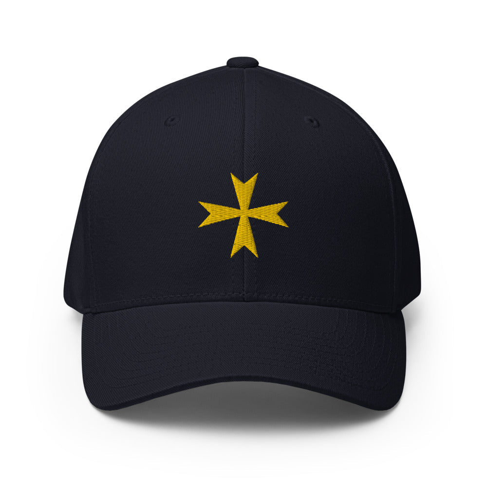 Order Of Malta Baseball Cap - Golden Embroidery - Bricks Masons