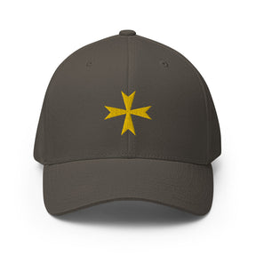 Order Of Malta Baseball Cap - Golden Embroidery - Bricks Masons