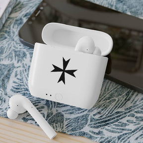 Order Of Malta Earbud - White - Bricks Masons