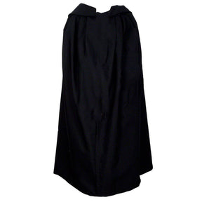 Order of Malta Mantle - Black Cotton & Wool Fabric - Bricks Masons