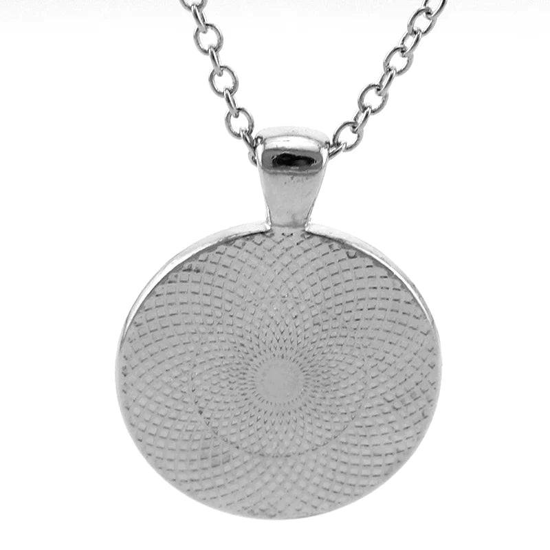 Past Master Blue Lodge Necklace - Glass Cabochon - Bricks Masons