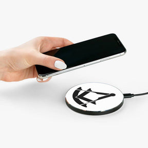 Past Master Blue Lodge Wireless Charger - Black & White - Bricks Masons