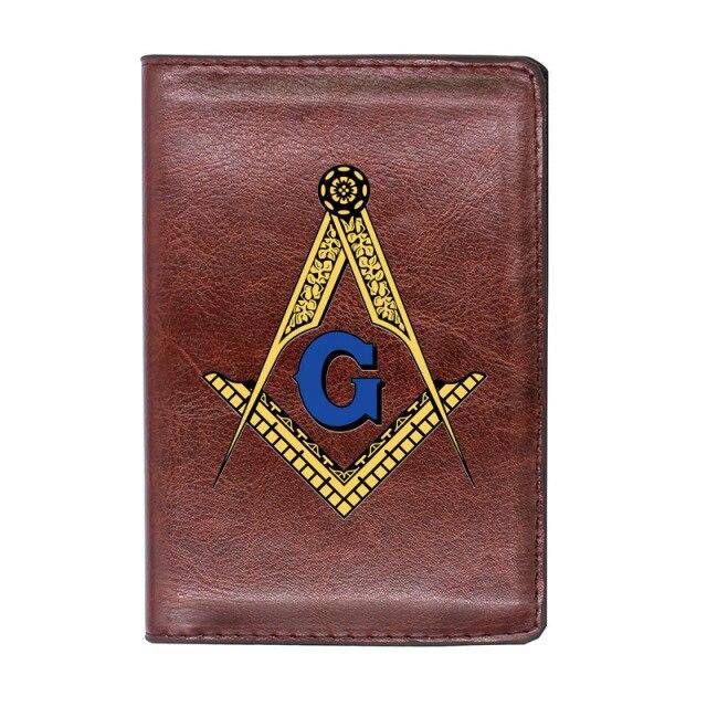 Master Mason Blue Lodge Wallet - Passport With Credit Card Holder