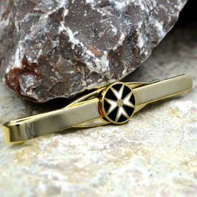 Order Of Malta Commandery Tie Bar - Gold