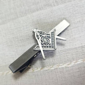 Fellowcraft Blue Lodge Tie Clip - Antique Silver