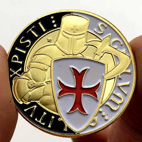 Knights Templar Commandery Coin - Souvenir Gold Plated Commemorative