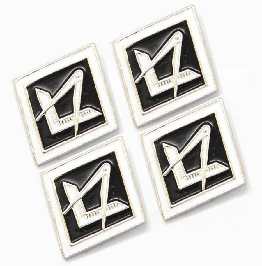 Master Mason Blue Lodge Lapel Pin - 5 Pieces Square and Compass