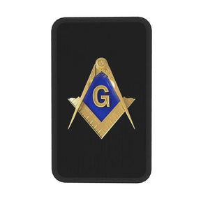 Master Mason Blue Lodge Car Armrest - Golden Square and Compass G