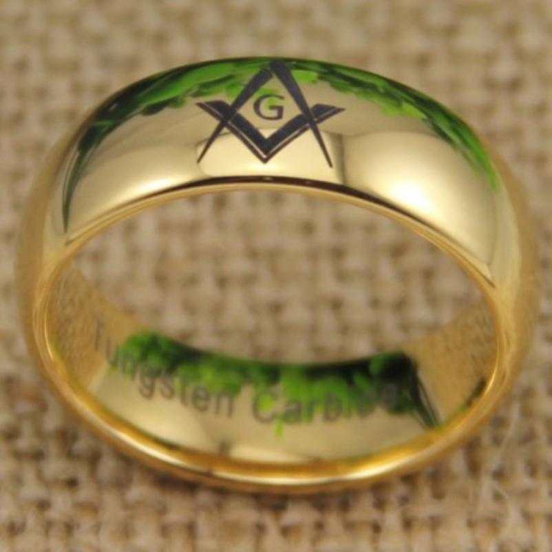 Master Mason Blue Lodge Ring - Gold Color