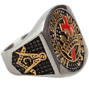 Knights Templar Commandery Ring - IN HOC SIGNO VINCES