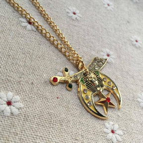 Shriners Necklace - Yellow