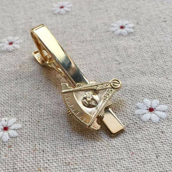 Past Master Blue Lodge Tie Clip - Gold