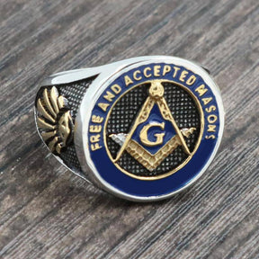 Master Mason Blue Lodge Ring - Free and Accepted Masons