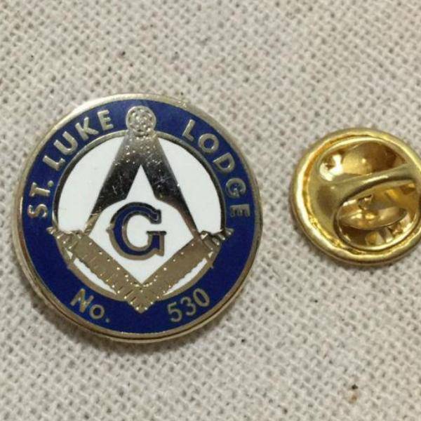 Master Mason Blue Lodge Lapel Pin - ST. Luke Lodge No.530