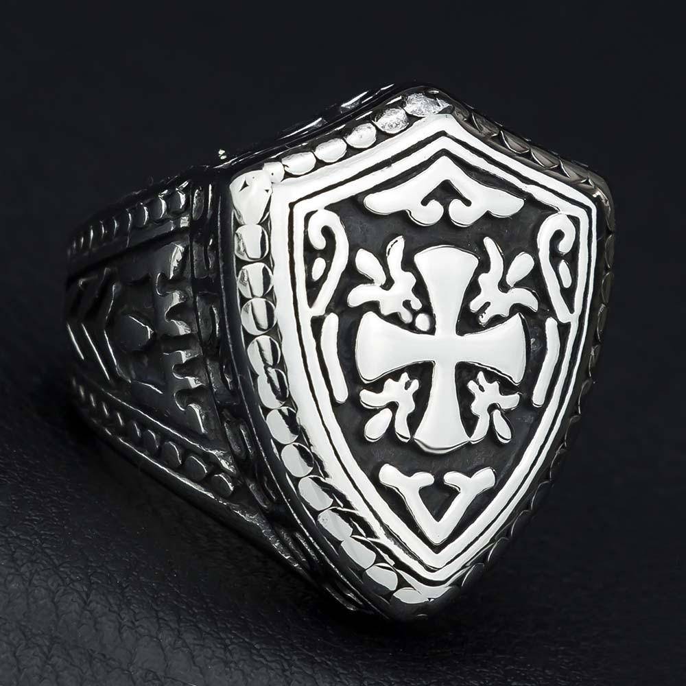 Knights Templar Commandery Ring - Cross Motif