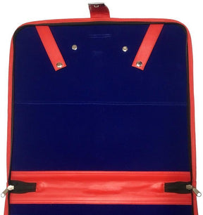 Royal Arch Chapter Apron Case - Red Imitation Leather MM, WM, Provincial - Bricks Masons