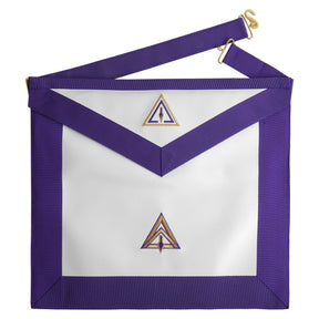 Royal & Select Masters Council Apron - White & Purple Various Materials