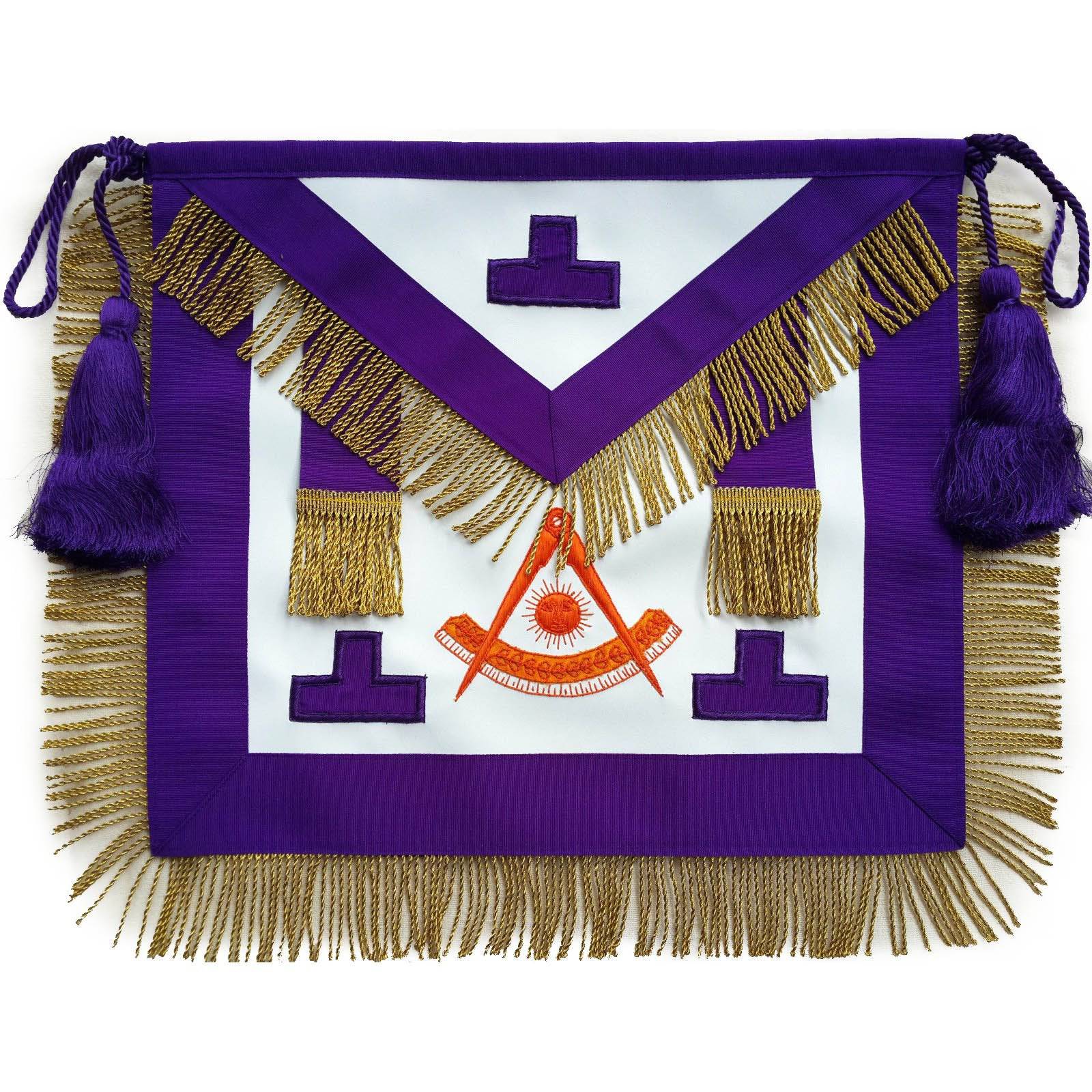 Past Master Blue Lodge New Jersey Regulation Apron - Indigo