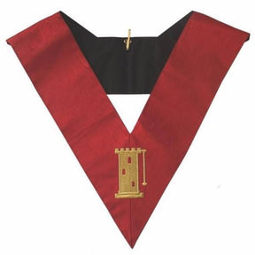 Tour Guard 18th Degree Scottish Rite Collar - Red Moire