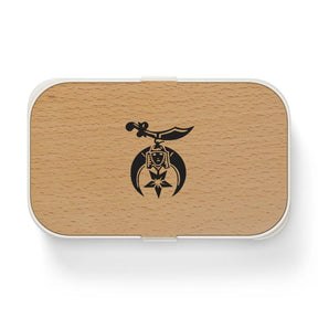 Shriners Lunch Box - Wooden Lid - Bricks Masons
