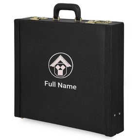 Past Master Craft Apron Case - Silver Machine Embroidery Various Sizes & Materials