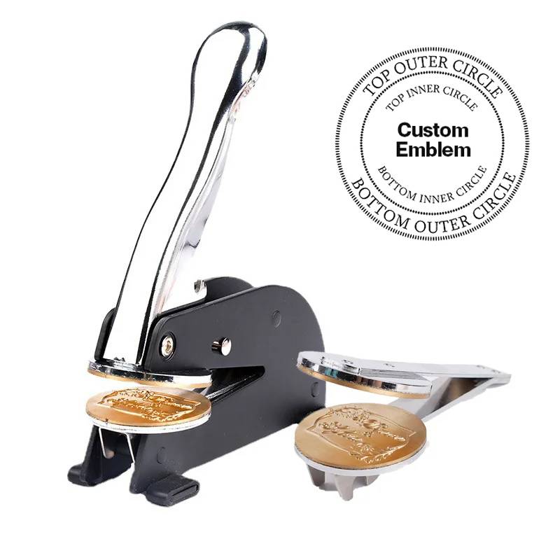 St. Lawrence The Martyr Seal Press - Desktop  Stainless Steel With Customizable Stamp - Bricks Masons