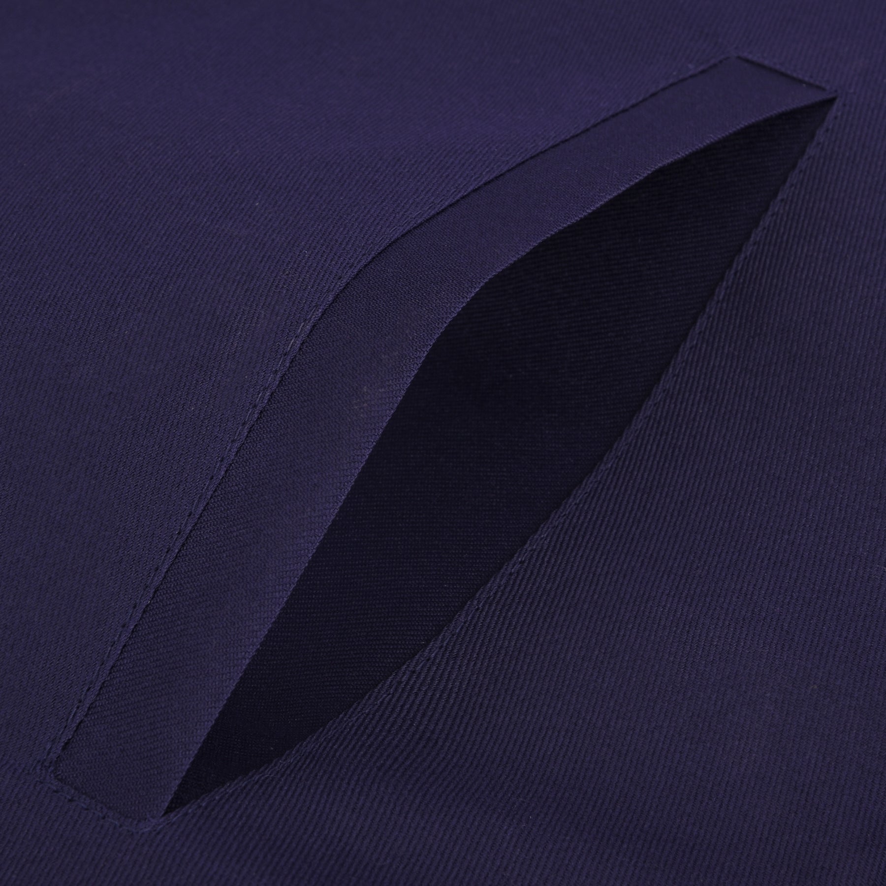 Treasurer Blue Lodge Officer Apron - Dark Blue With Silver Hand Embroidery Bullion - Bricks Masons