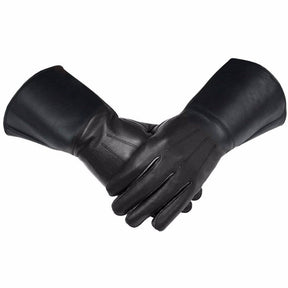 Masonic Gauntlet - Black Piper Drummer Leather - Bricks Masons