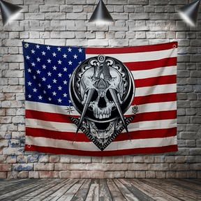 Widows Sons Flag - USA Digital Printing Various Sizes - Bricks Masons